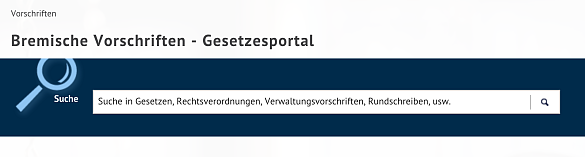 Suche über Gesetze und Vorschriften