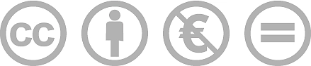 Symbol Creative Commons Namensnennung - Nicht-kommerziell - Weitergabe unter gleichen Bedingungen (CC BY-NC-SA)