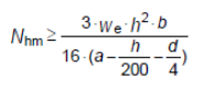 Formel zum Nachweis der Mindestauflast der Wände